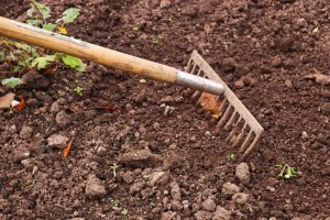 working the soil