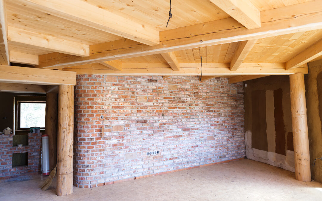 Log pile for wood stove