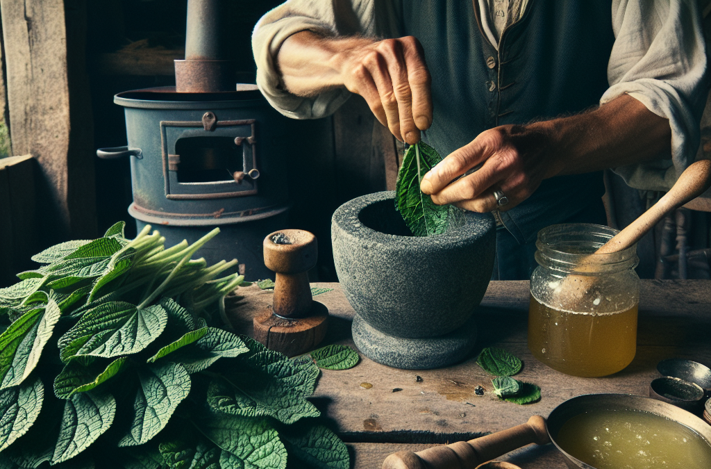 Making Comfrey Salve for Homestead Healing