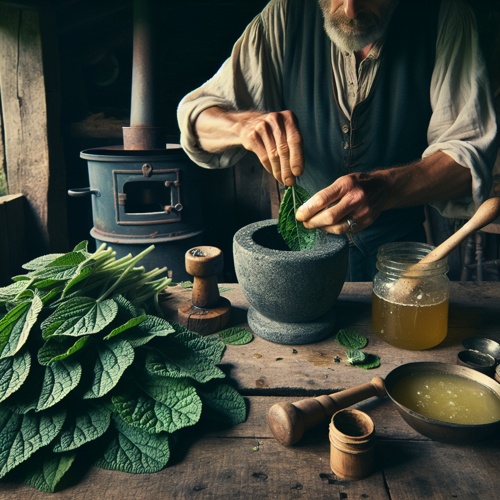 Making Comfrey Salve for Homestead Healing