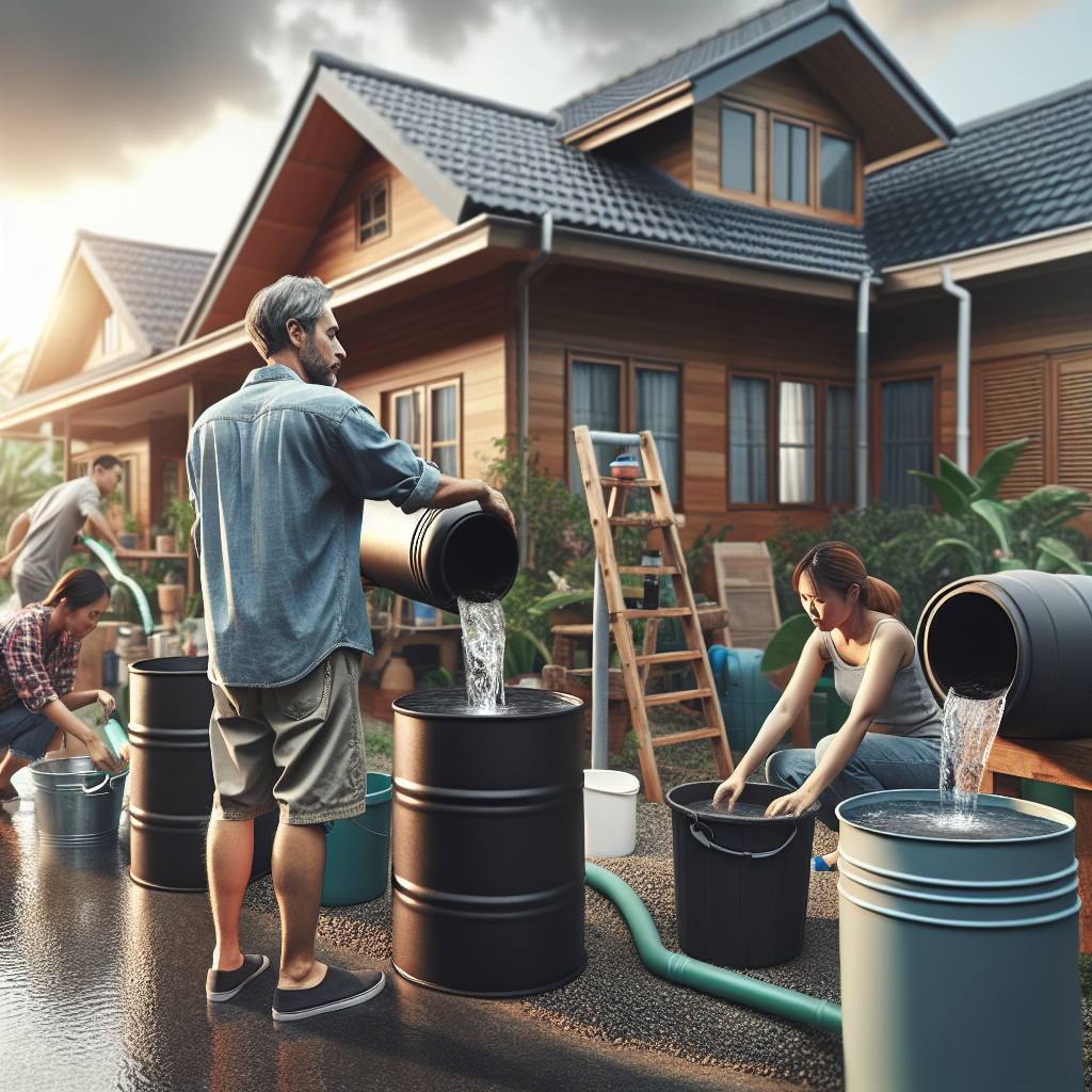 Harvesting and Storing Rainwater for Homestead Use