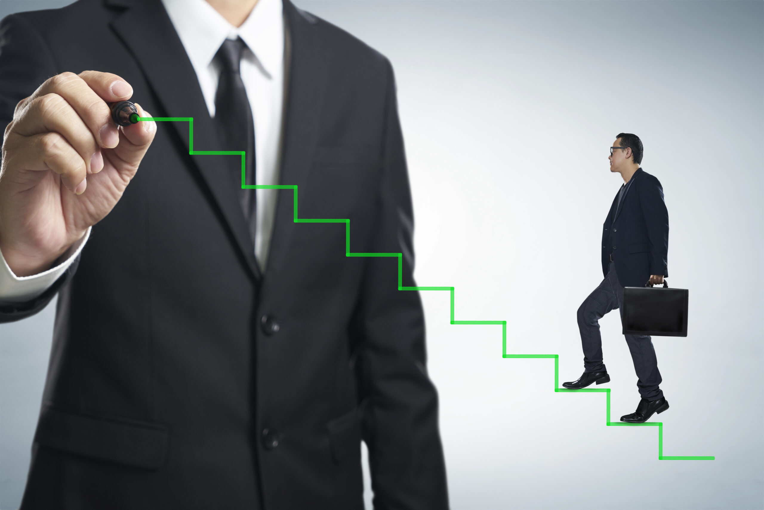 graphicstock businessman working with new modern computer show social network structure as concept rO2wLswlix scaled